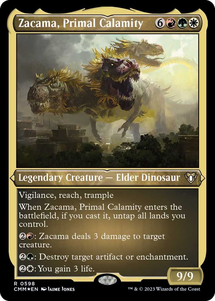 Zacama, Primal Calamity (Foil Etched) [Commander Masters] | Mega City Incorporated