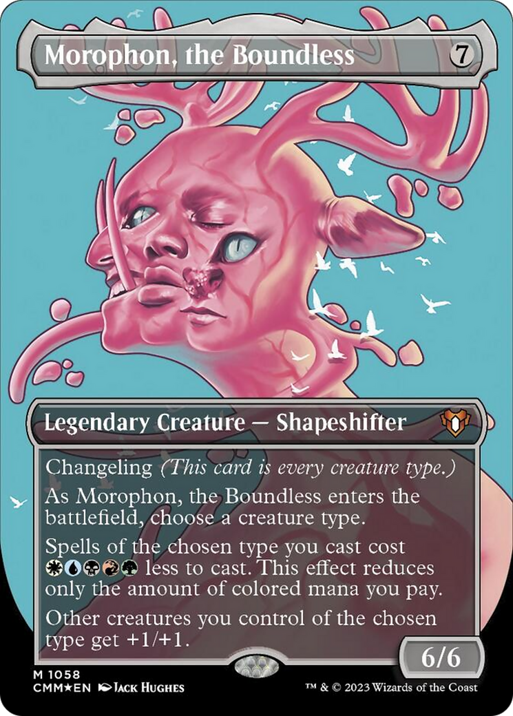 Morophon, the Boundless (Borderless Textured Foil Frame Break) [Commander Masters] | Mega City Incorporated