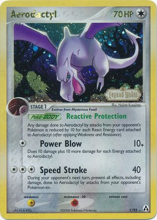 Aerodactyl (1/92) (Stamped) [EX: Legend Maker] | Mega City Incorporated