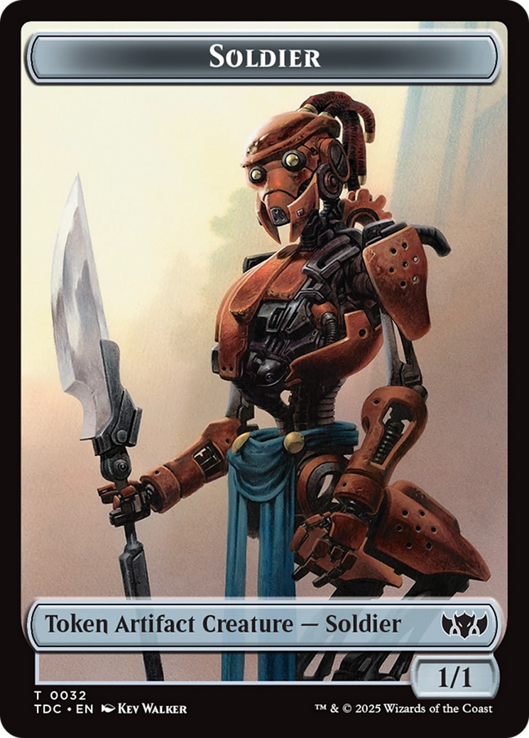 Solider (0032) // Copy Double-Sided Token [Tarkir: Dragonstorm Commander Tokens] | Mega City Incorporated