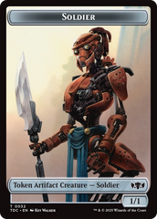 Solider (0032) // Copy Double-Sided Token [Tarkir: Dragonstorm Commander Tokens] | Mega City Incorporated