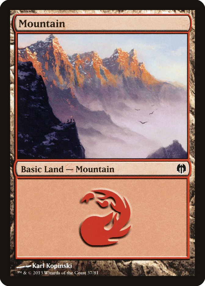 Mountain (37) [Duel Decks: Heroes vs. Monsters] | Mega City Incorporated