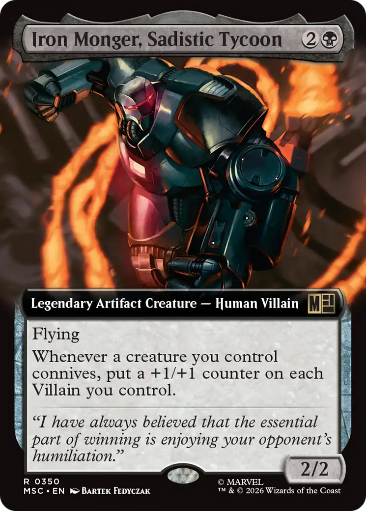Iron Monger, Sadistic Tycoon (Extended Art) [Marvel Super Heroes Commander] | Mega City Incorporated