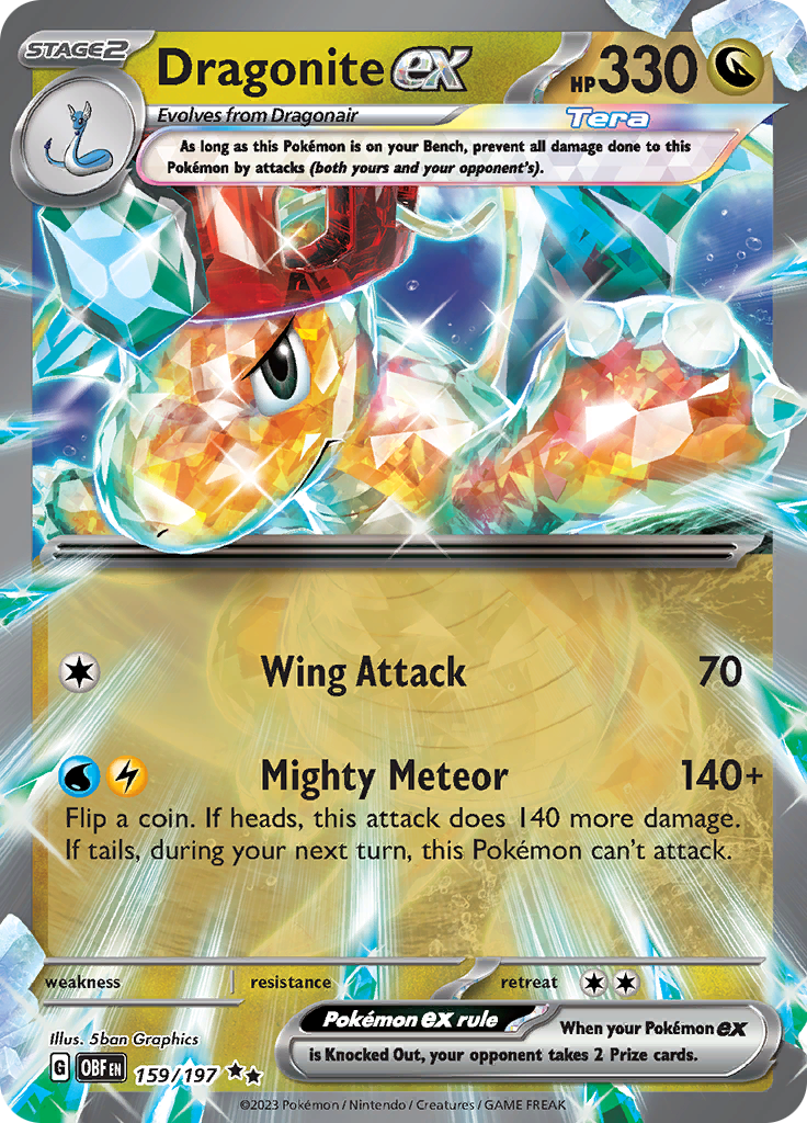 Dragonite ex (159/197) [Scarlet & Violet: Obsidian Flames] | Mega City Incorporated