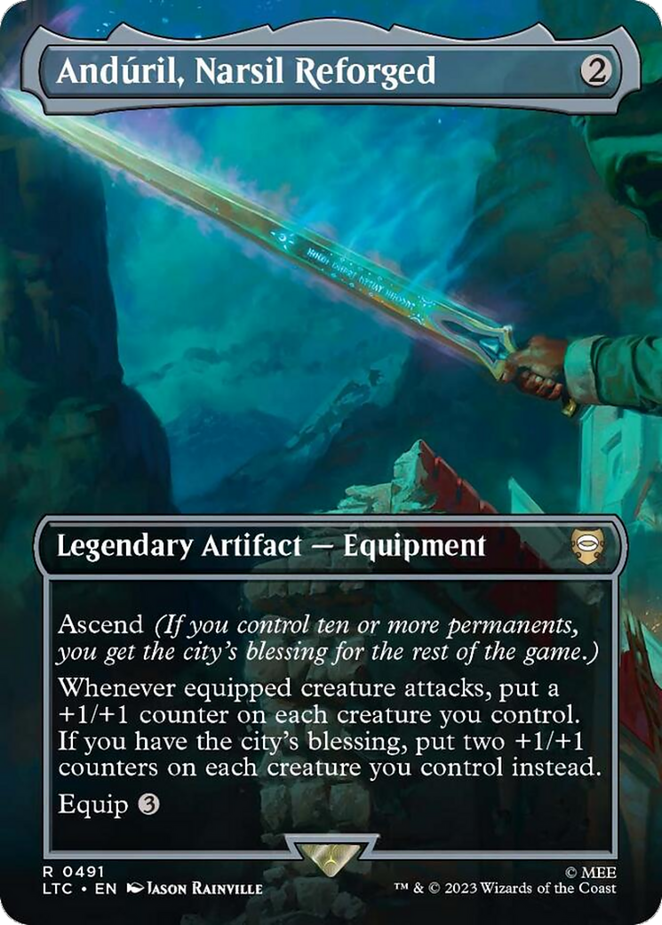 Anduril, Narsil Reforged (Borderless) [The Lord of the Rings: Tales of Middle-Earth Commander] | Mega City Incorporated