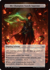My Champion Stands Supreme (Full Art) [Duskmourn: Archenemy] | Mega City Incorporated