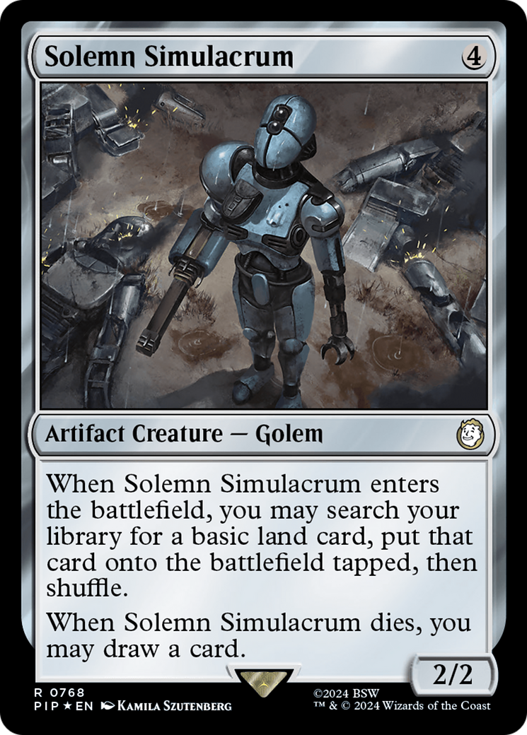 Solemn Simulacrum (Surge Foil) [Fallout] | Mega City Incorporated