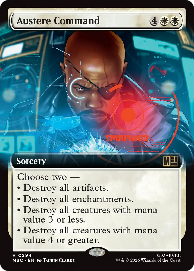Austere Command (Extended Art) [Marvel Super Heroes Commander] | Mega City Incorporated