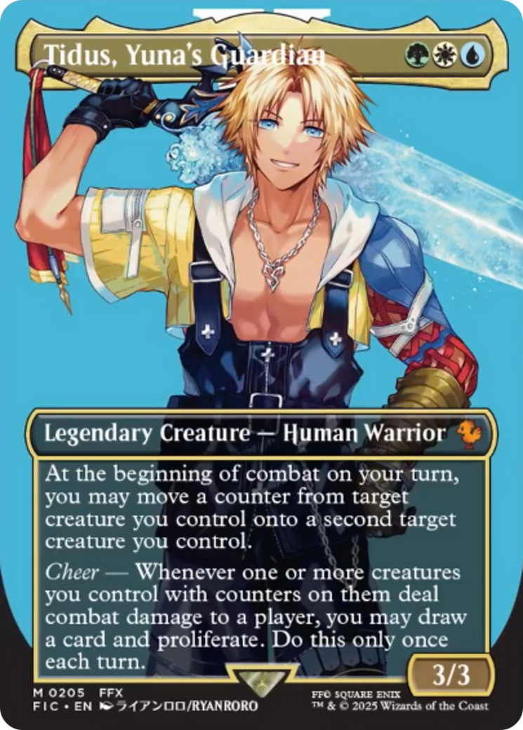 Tidus, Yuna's Guardian (Borderless) [FINAL FANTASY Commander] | Mega City Incorporated