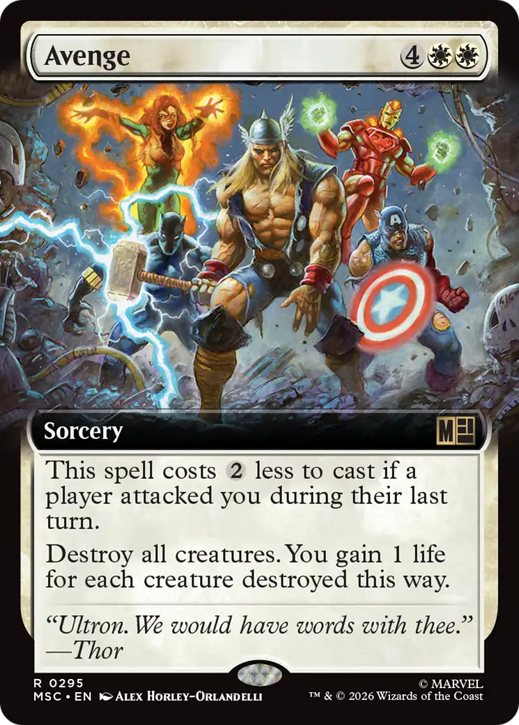 Avenge (Extended Art) [Marvel Super Heroes Commander] | Mega City Incorporated