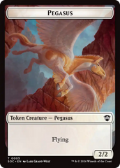 Contract // Pegasus Double-Sided Token [Secrets of Strixhaven Commander Tokens] | Mega City Incorporated
