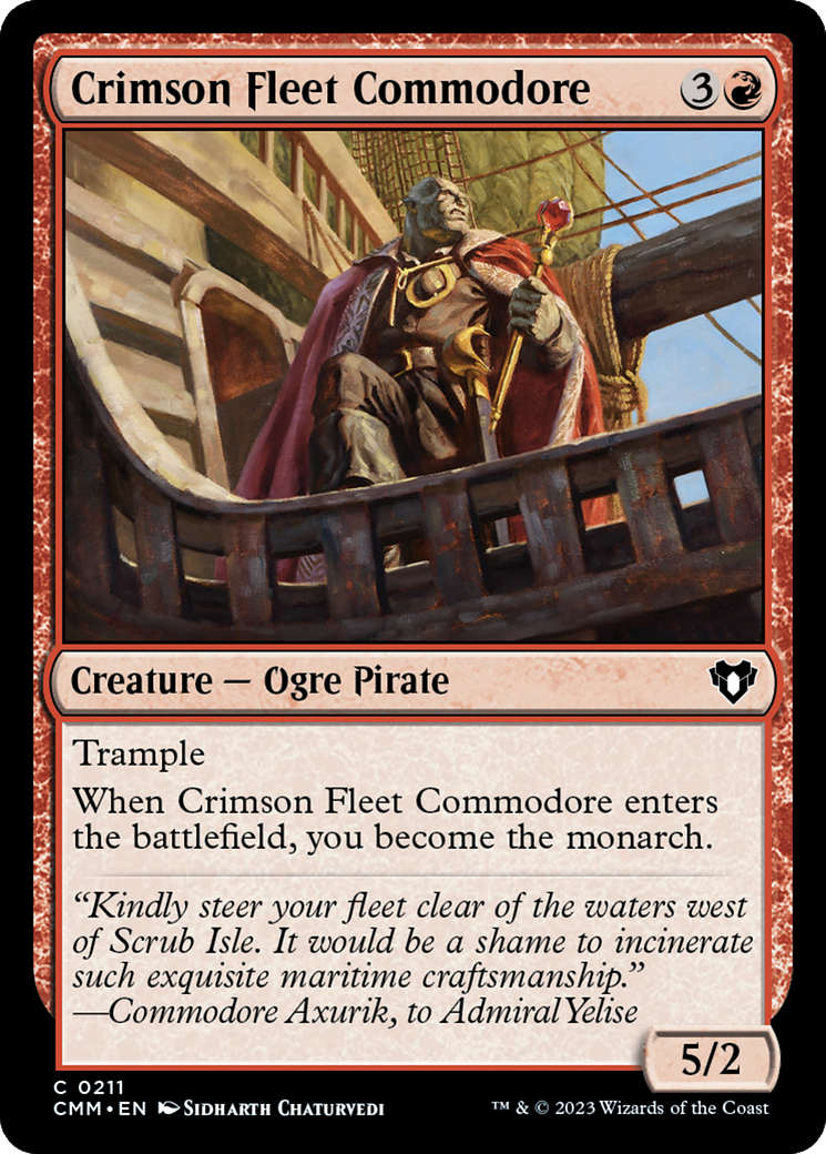 Crimson Fleet Commodore [Commander Masters] | Mega City Incorporated