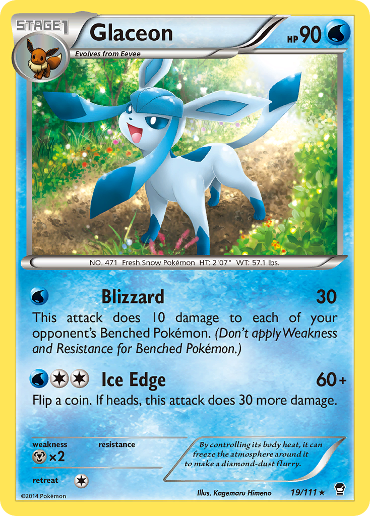 Glaceon (19/111) [XY: Furious Fists] | Mega City Incorporated