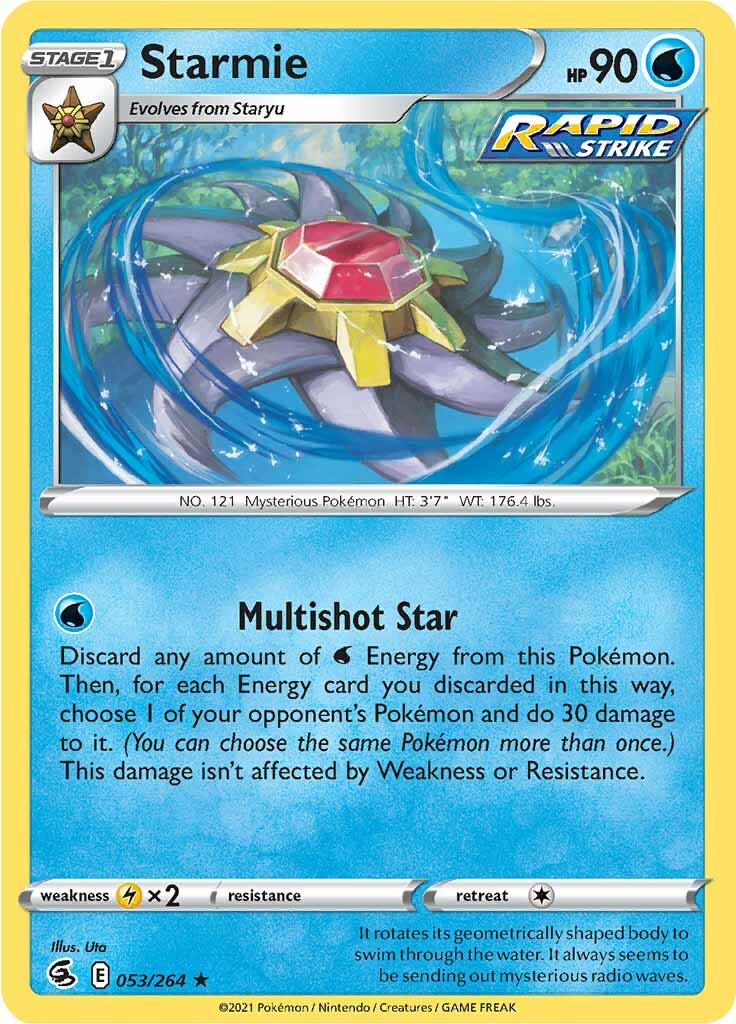 Starmie (053/264) [Sword & Shield: Fusion Strike] | Mega City Incorporated