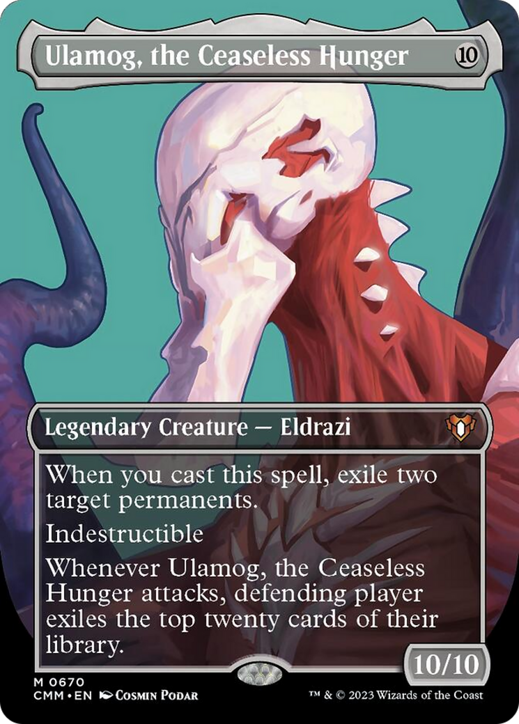 Ulamog, the Ceaseless Hunger (Borderless Profile) [Commander Masters] | Mega City Incorporated