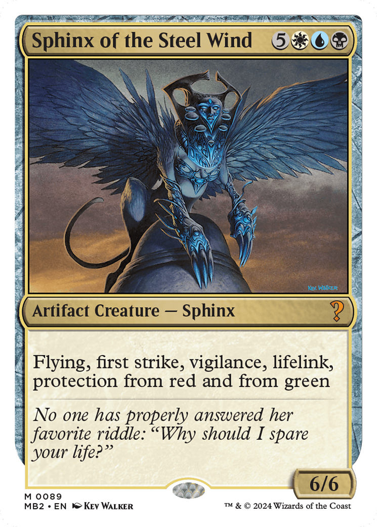 Sphinx of the Steel Wind (White Border) [Mystery Booster 2] | Mega City Incorporated