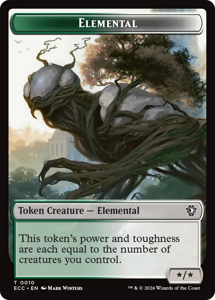 Rhino Warrior // Elemental (0010) Double-Sided Token [Lorwyn Eclipsed Tokens] | Mega City Incorporated