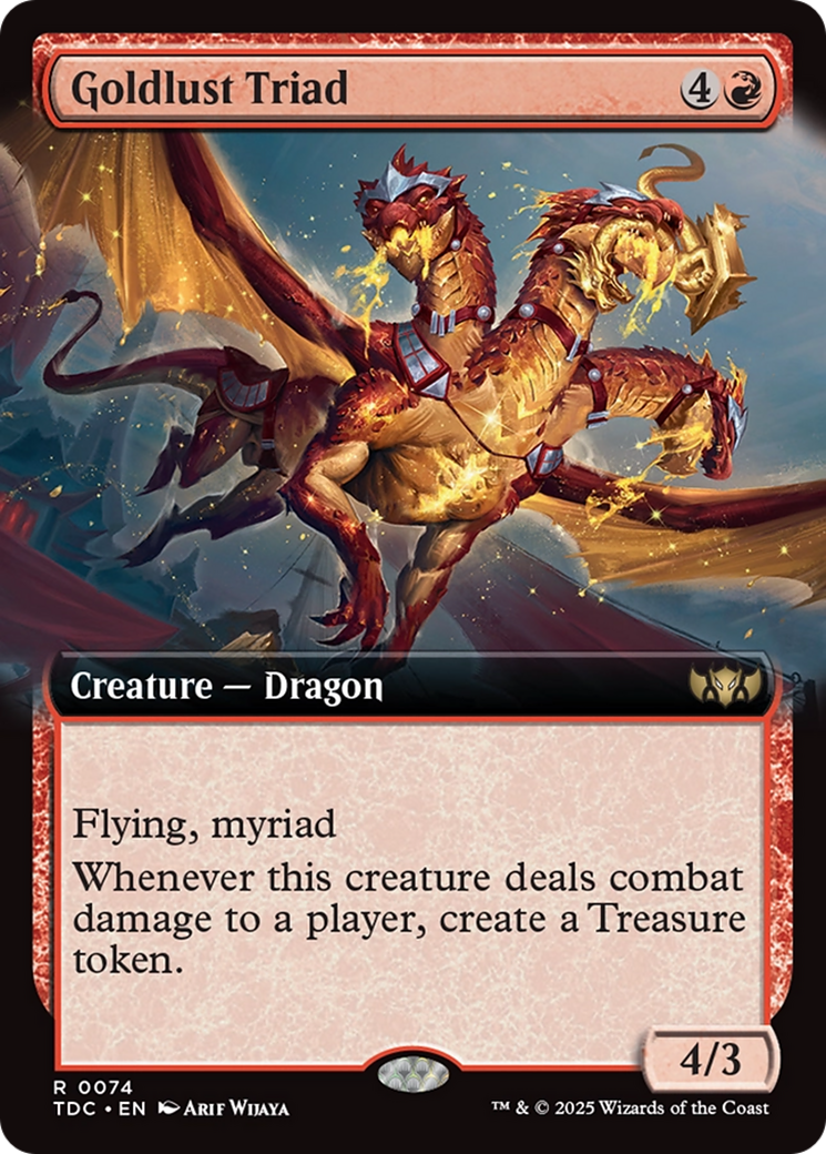 Goldlust Triad (Extended Art) [Tarkir: Dragonstorm Commander] | Mega City Incorporated
