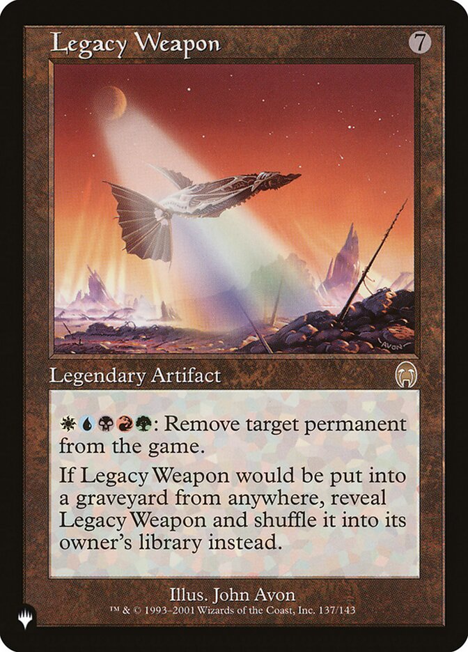 Legacy Weapon [The List] | Mega City Incorporated