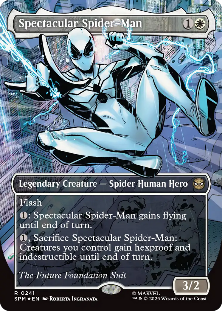 Spectacular Spider-Man (0241) (Borderless) (Textured Foil) [Marvel's Spider-Man] | Mega City Incorporated