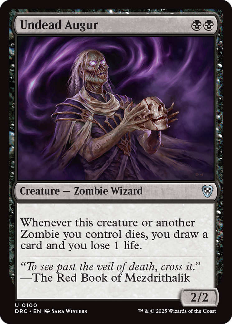 Undead Augur [Aetherdrift Commander] | Mega City Incorporated