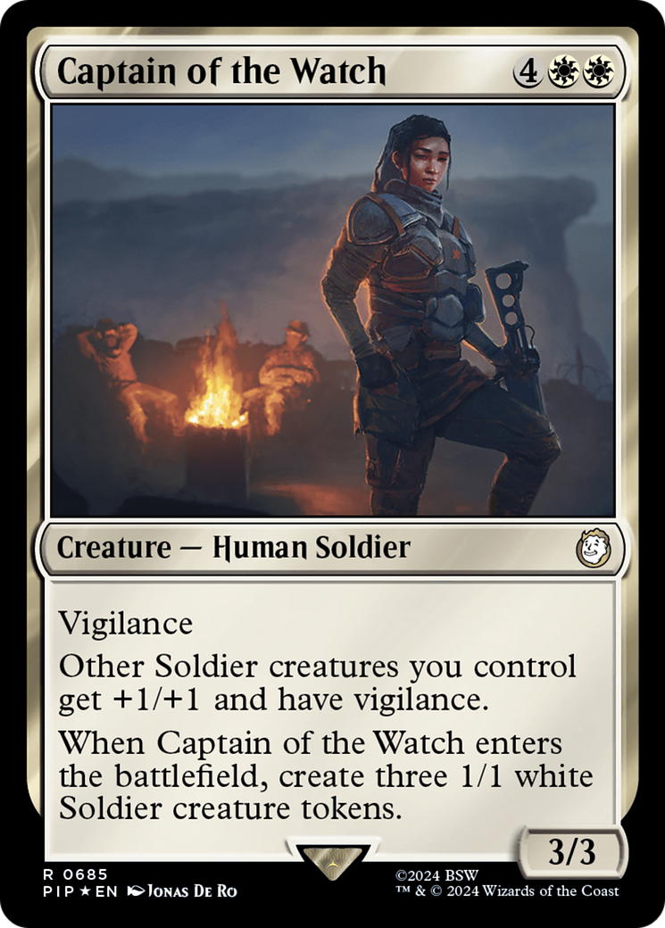 Captain of the Watch (Surge Foil) [Fallout] | Mega City Incorporated