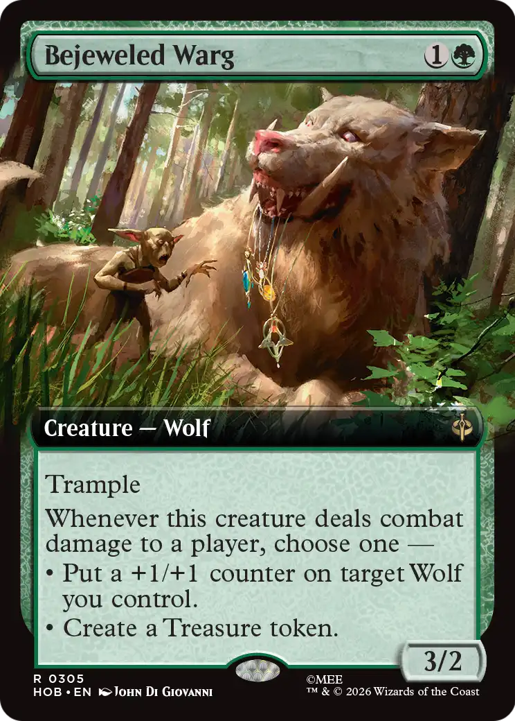 Bejeweled Warg (Extended Art) [The Hobbit] | Mega City Incorporated