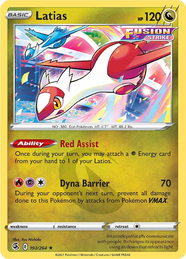 Latias (193/264) [Sword & Shield: Fusion Strike] | Mega City Incorporated
