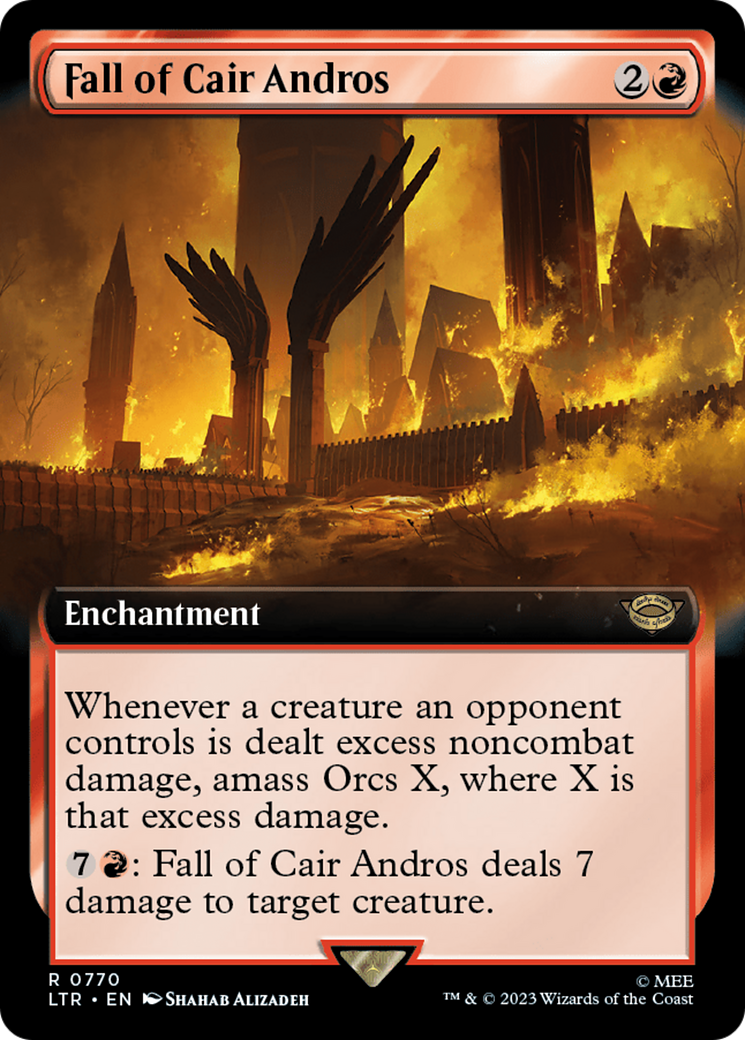 Fall of Cair Andros (Extended Art) (Surge Foil) [The Lord of the Rings: Tales of Middle-Earth] | Mega City Incorporated