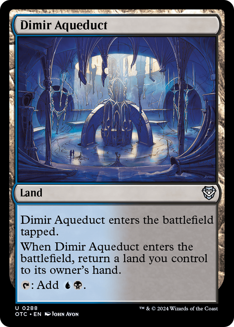 Dimir Aqueduct [Outlaws of Thunder Junction Commander] | Mega City Incorporated