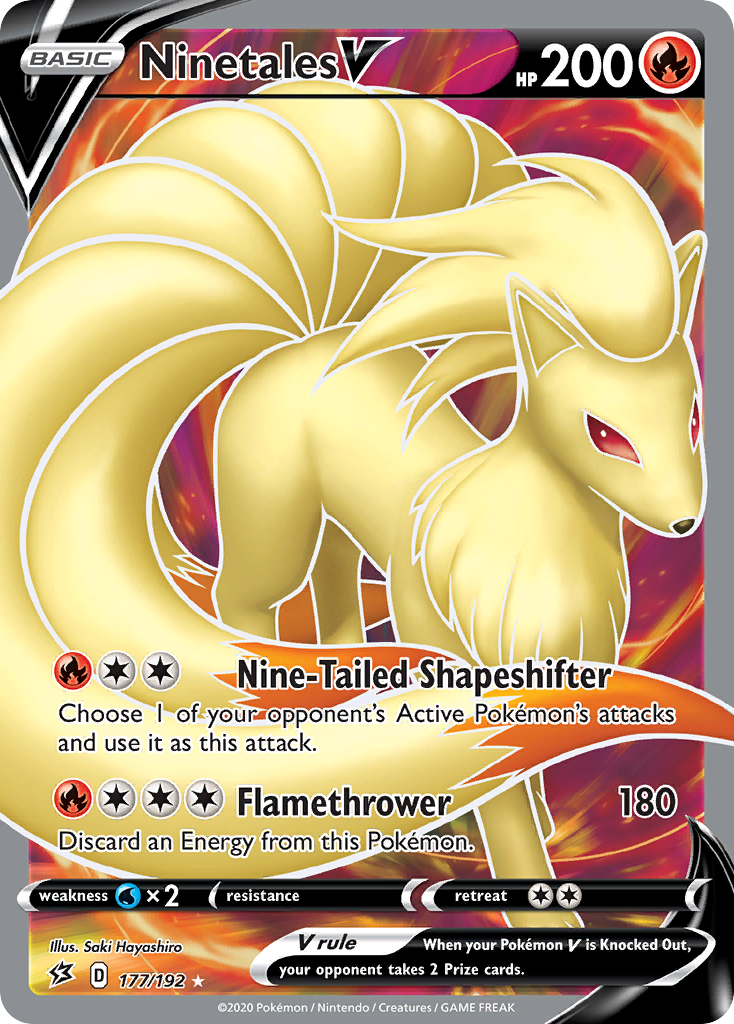 Ninetales V (177/192) [Sword & Shield: Rebel Clash] | Mega City Incorporated