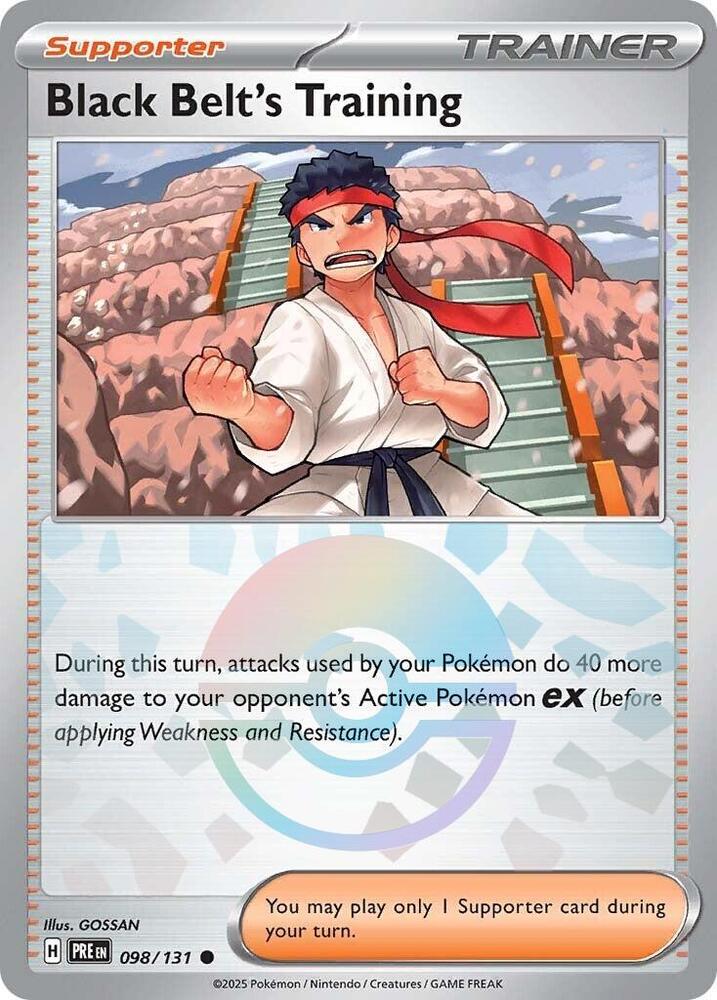 Black Belt's Training (098/131) (Poke Ball Pattern) [Scarlet & Violet: Prismatic Evolutions] | Mega City Incorporated