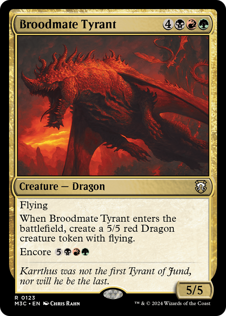 Broodmate Tyrant (Extended Art) (Ripple Foil) [Modern Horizons 3 Commander] | Mega City Incorporated