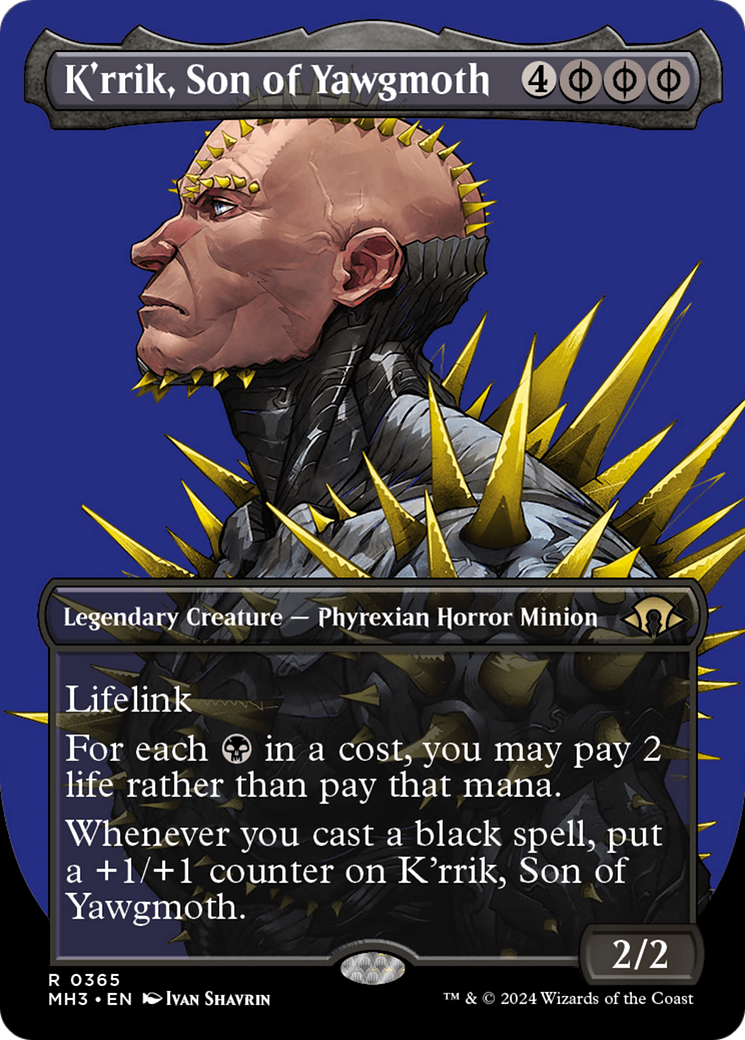 K'rrik, Son of Yawgmoth (Borderless) [Modern Horizons 3] | Mega City Incorporated