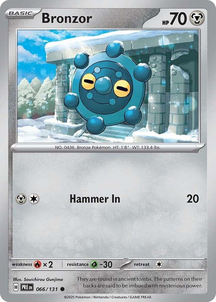 Bronzor (066/131) [Scarlet & Violet: Prismatic Evolutions] | Mega City Incorporated