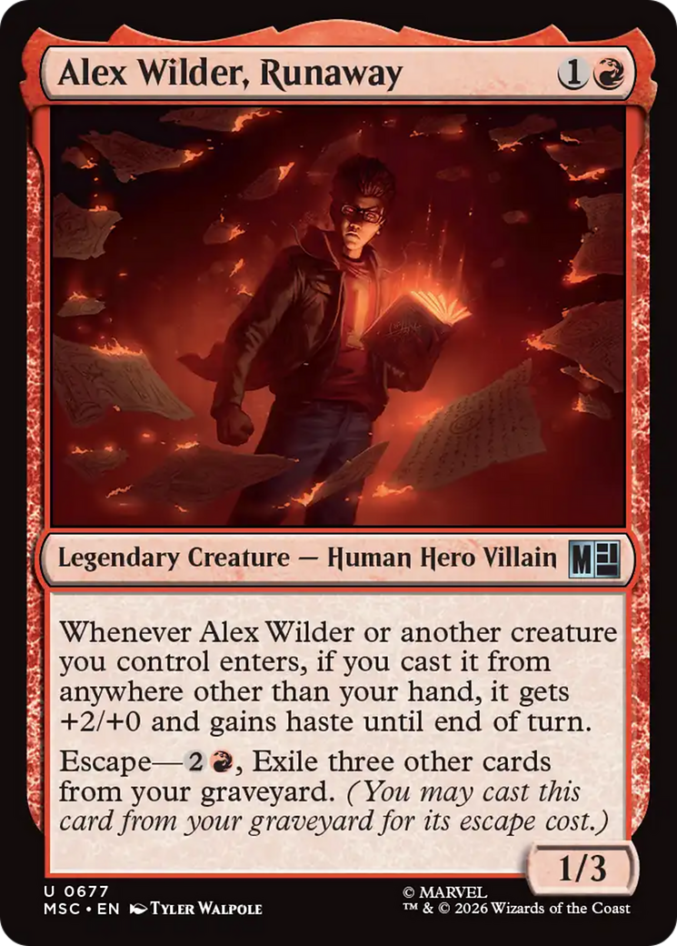 Alex Wilder, Runaway [Marvel Super Heroes Commander] | Mega City Incorporated