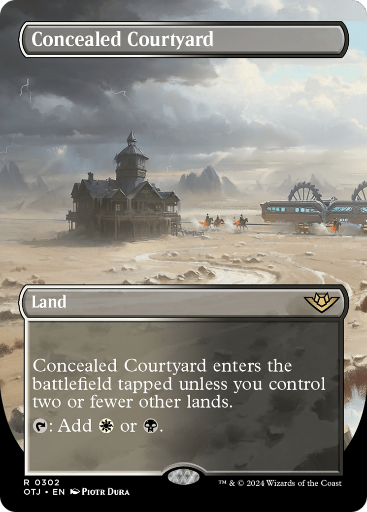 Concealed Courtyard (Borderless) [Outlaws of Thunder Junction] | Mega City Incorporated