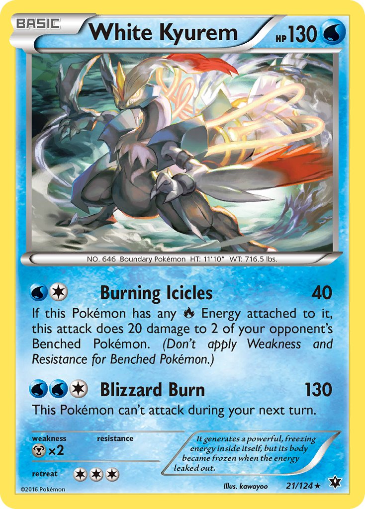 White Kyurem (21/124) (Theme Deck Exclusive) [XY: Fates Collide] | Mega City Incorporated