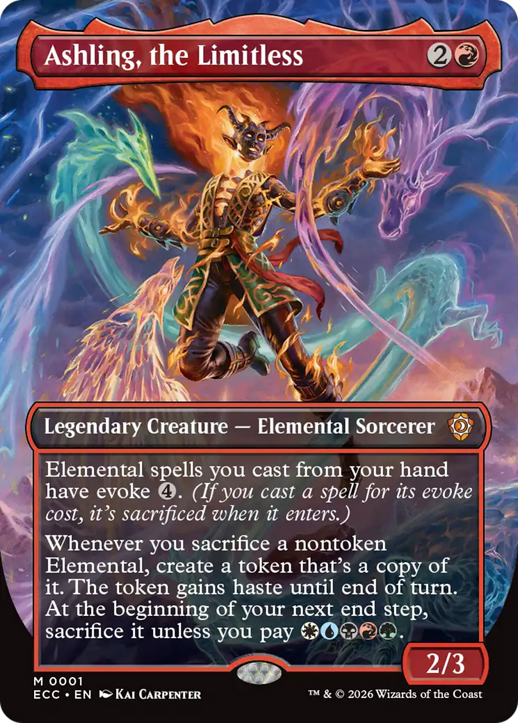 Ashling, the Limitless (Borderless) [Lorwyn Eclipsed Commander] | Mega City Incorporated