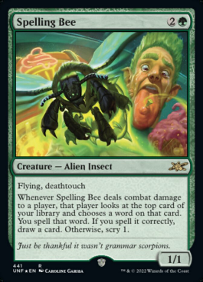 Spelling Bee (Galaxy Foil) [Unfinity] | Mega City Incorporated