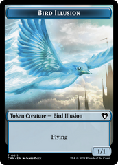 Bird // Bird Illusion Double-Sided Token [Commander Masters Tokens] | Mega City Incorporated