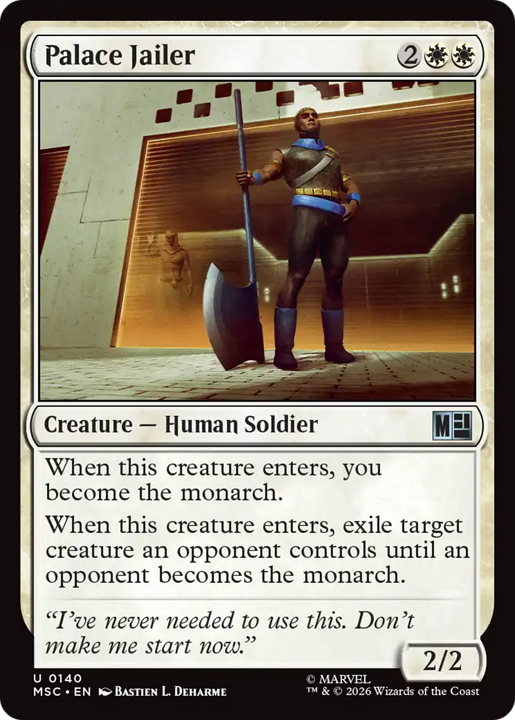 Palace Jailer (Surge Foil) [Marvel Super Heroes Commander] | Mega City Incorporated