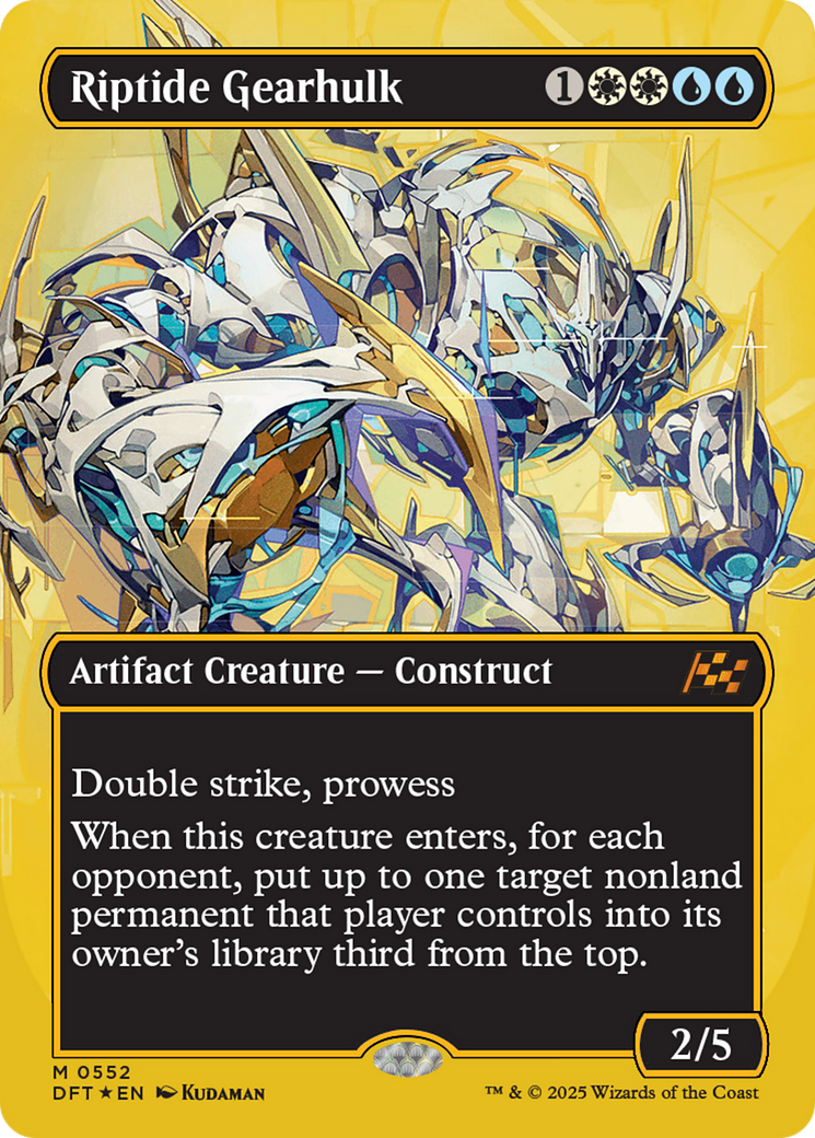 Riptide Gearhulk (Borderless) (First-Place Foil) [Aetherdrift] | Mega City Incorporated