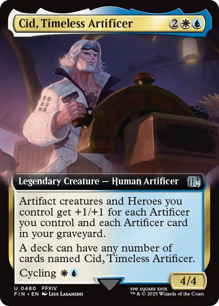 Cid, Timeless Artificer (Extended Art) [FINAL FANTASY] | Mega City Incorporated