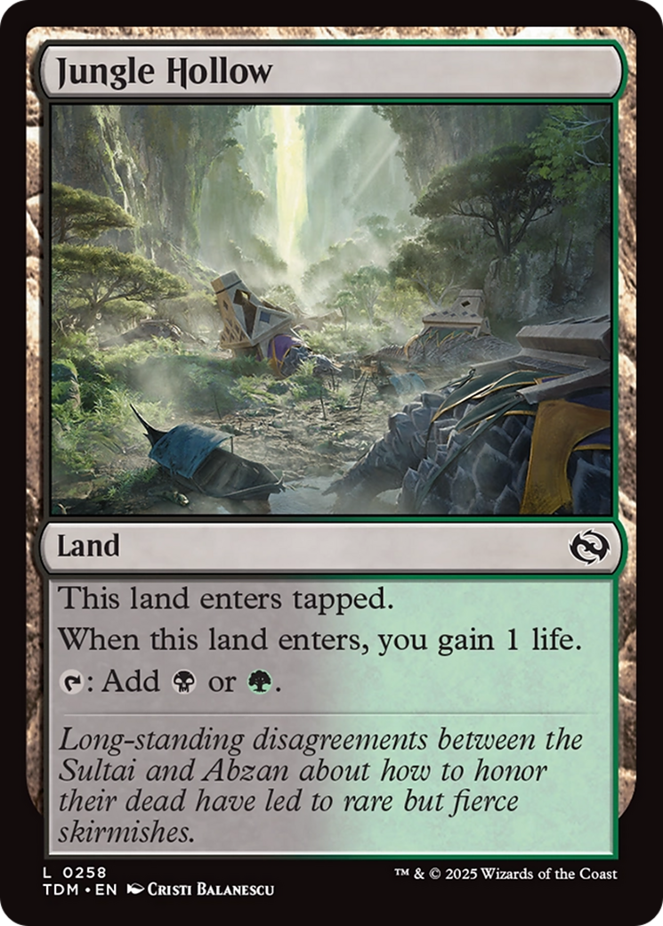 Jungle Hollow [Tarkir: Dragonstorm] | Mega City Incorporated