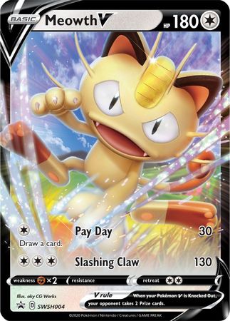 Meowth V (SWSH004) [Sword & Shield: Black Star Promos] | Mega City Incorporated