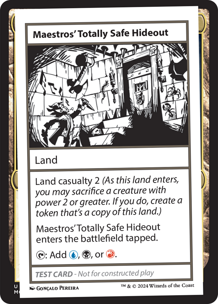 Maestros' Totally Safe Hideout [Mystery Booster 2 Playtest Cards] | Mega City Incorporated