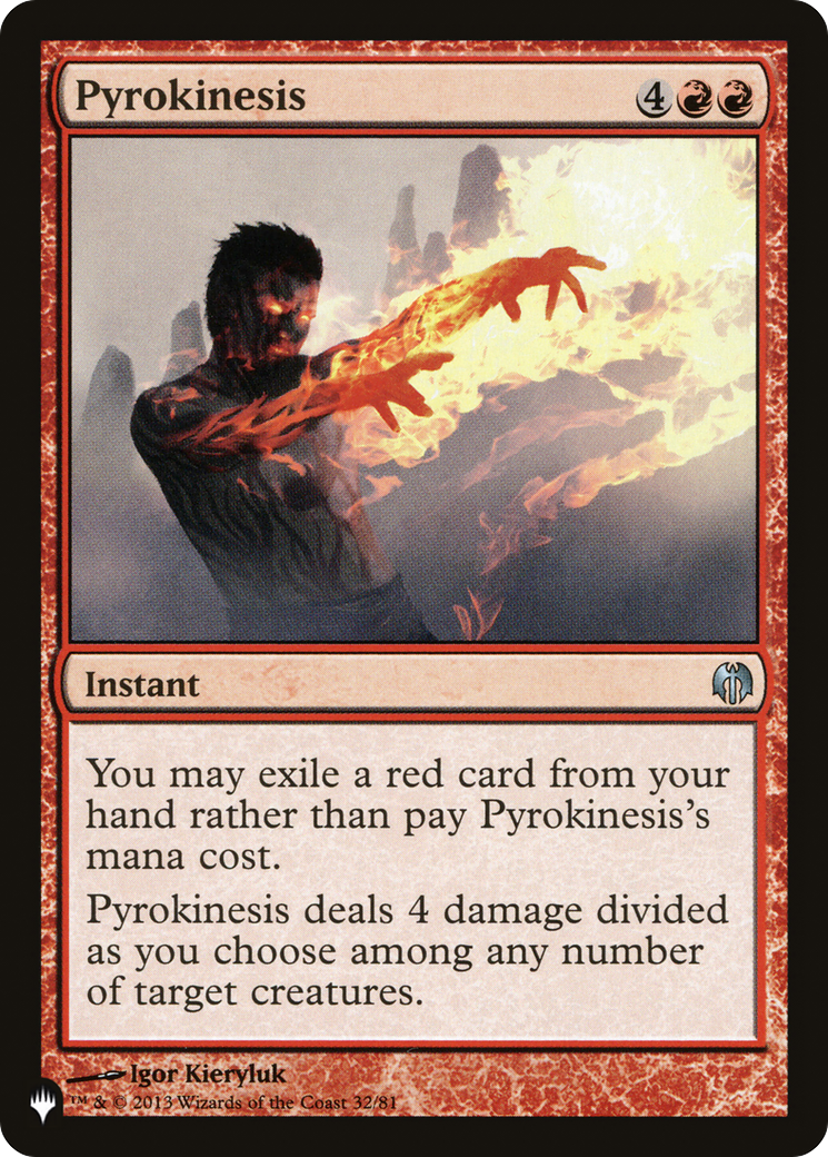 Pyrokinesis [The List] | Mega City Incorporated