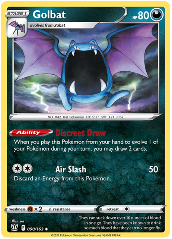 Golbat (090/163) [Sword & Shield: Battle Styles] | Mega City Incorporated