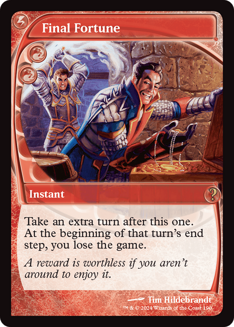 Final Fortune (Future Sight) [Mystery Booster 2] | Mega City Incorporated